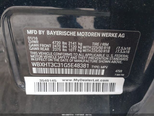 2016 BMW X1 WBXHT3C31G5E48381 Photo 8