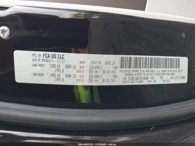 2018 CHRYSLER PACIFICA 2C4RC1BG2JR142064 Photo 8