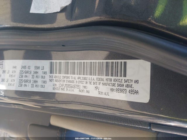 1C4PJMDB5GW167251 Jeep Cherokee Limited