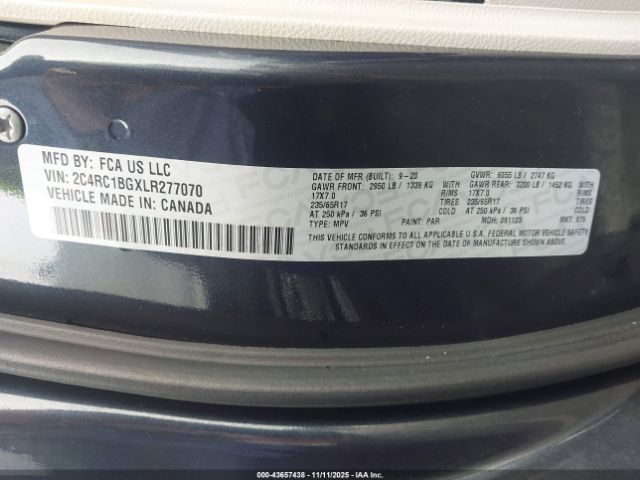2020 CHRYSLER PACIFICA 2C4RC1BGXLR277070 Photo 8