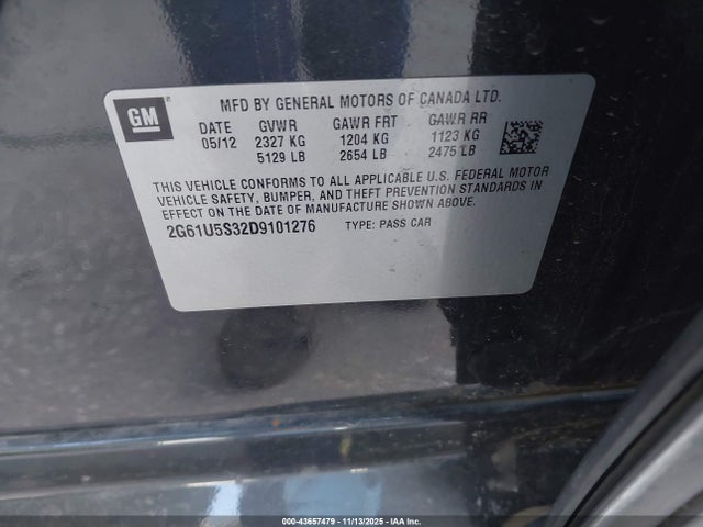 2013 CADILLAC XTS 2G61U5S32D9101276 Photo 8