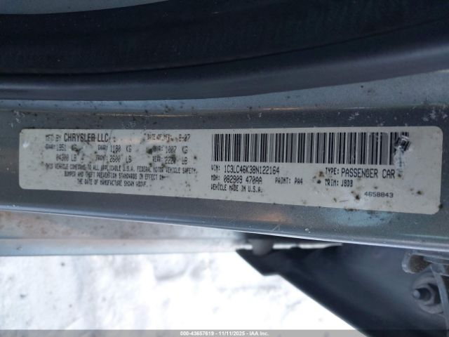 2008 CHRYSLER SEBRING 1C3LC46K38N122164 Photo 8