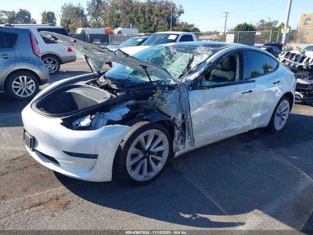 Продажа на аукционе авто 2022 Tesla Model 3 Rear-wheel Drive, vin: 5YJ3E1EAXNF191151, номер лота: 43657636
