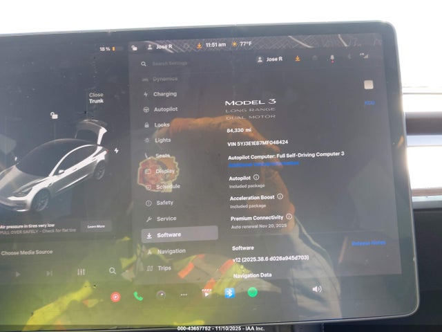 2021 TESLA MODEL 3 5YJ3E1EB7MF048424 Photo 6