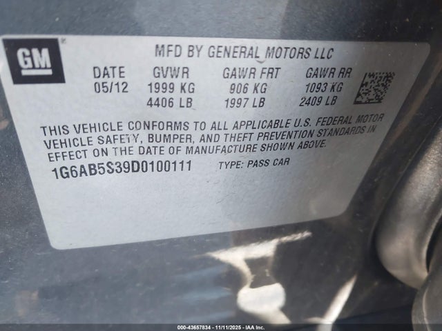 2013 CADILLAC ATS 1G6AB5S39D0100111 Photo 8