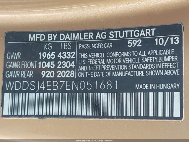 2014 MERCEDES-BENZ CLA 250 WDDSJ4EB7EN051681 Photo 8