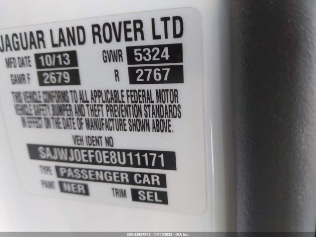 2014 JAGUAR XF SAJWJ0EF0E8U11171 Photo 8