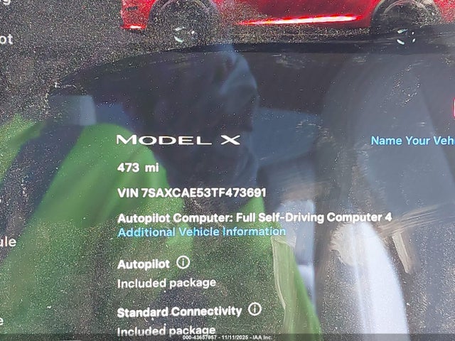 Продаж на аукціоні авто 2026 Tesla Model X, vin: 7SAXCAE53TF473691, номер лоту: 43657957