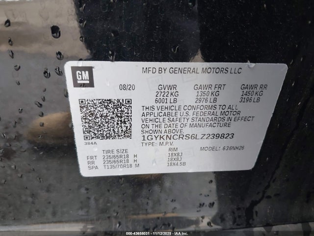 2020 CADILLAC XT5 1GYKNCRS6LZ239823 Photo 8