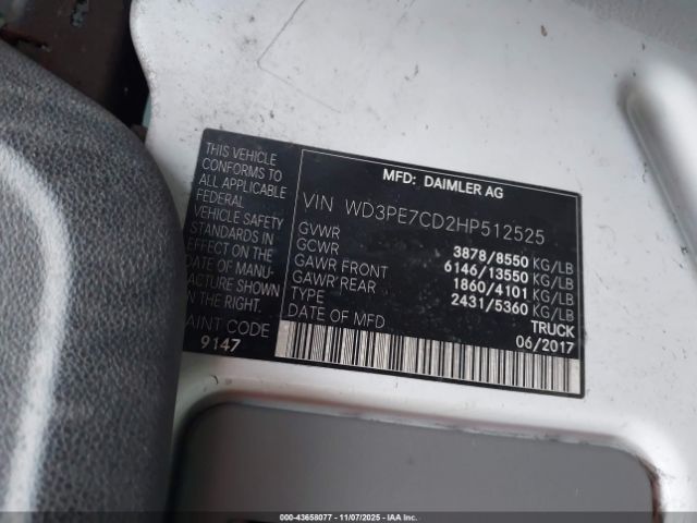 2017 MERCEDES-BENZ SPRINTER 2500 WD3PE7CD2HP512525 Photo 8