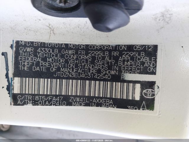 2012 TOYOTA PRIUS V JTDZN3EU4C3142540 Photo 8