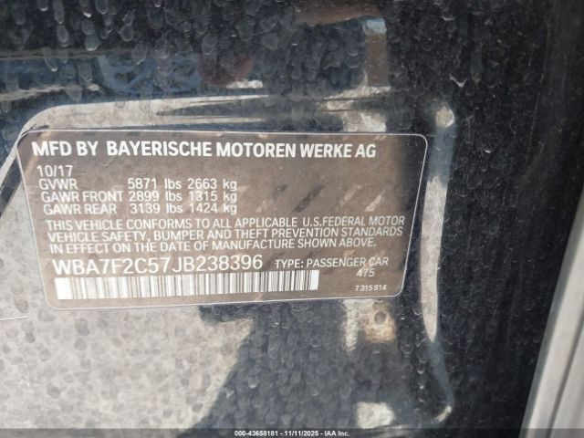 2018 BMW 750I WBA7F2C57JB238396 Photo 8