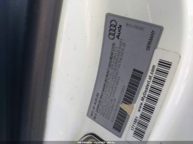 2011 AUDI A5 WAULFAFR1BA022543 Photo 8