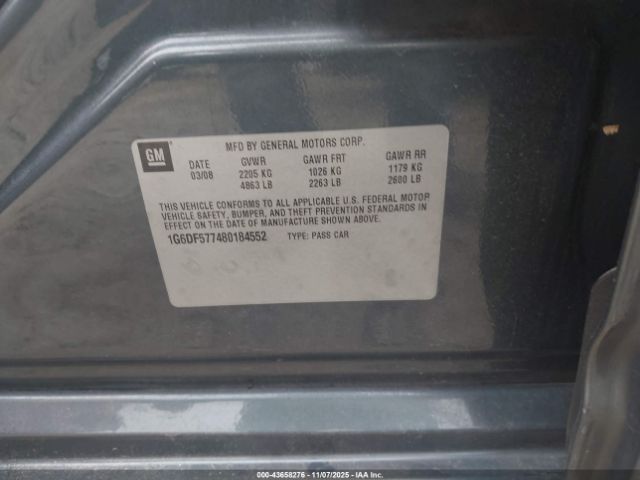 2008 CADILLAC CTS 1G6DF577480184552 Photo 8