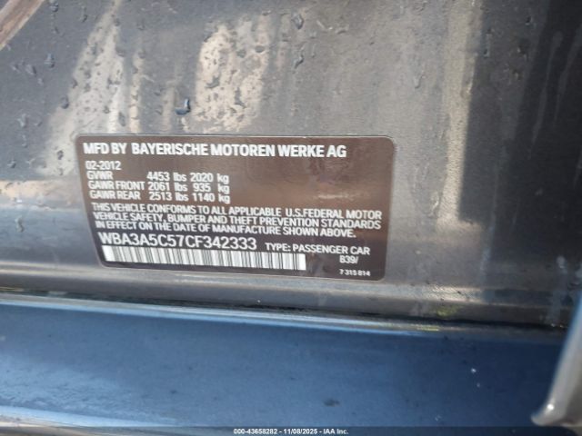2012 BMW 328I WBA3A5C57CF342333 Photo 8
