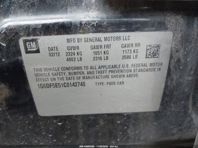 2012 CADILLAC CTS 1G6DF5E51C0142740 Photo 8