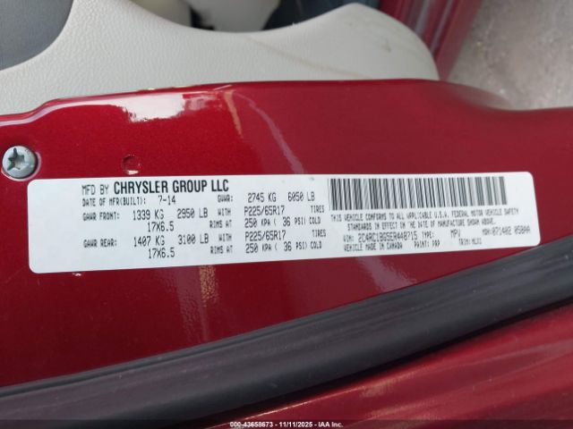 2014 CHRYSLER TOWN & COUNTRY 2C4RC1BG5ER448715 Photo 8