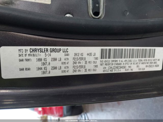 2014 JEEP COMPASS 1C4NJCEA8ED849301 Photo 8