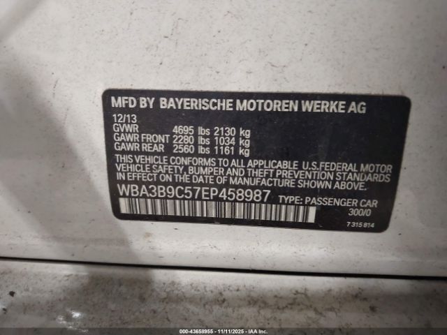 2014 BMW 335I WBA3B9C57EP458987 Photo 8