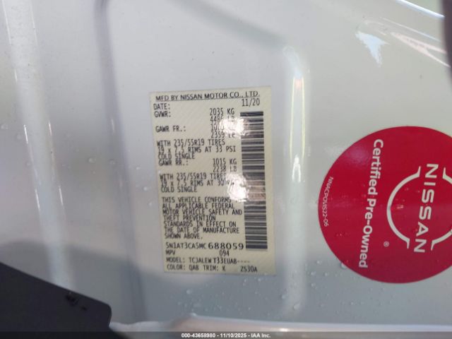 2021 NISSAN ROGUE 5N1AT3CA5MC688059 Photo 8