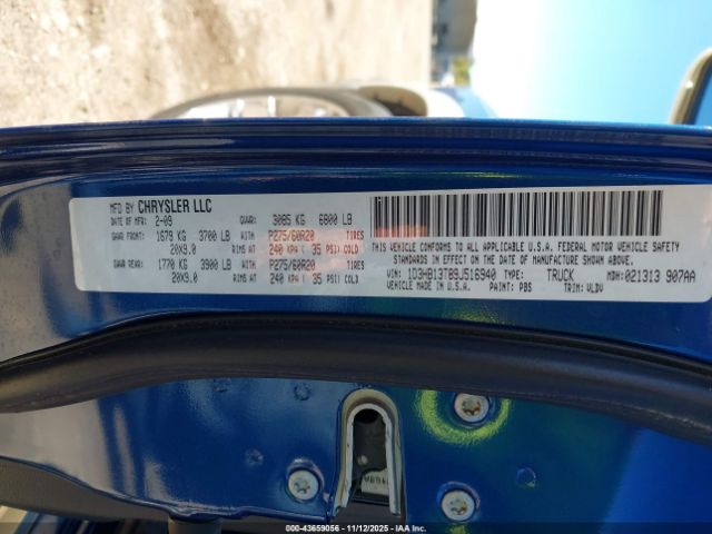 2009 DODGE RAM 1500 1D3HB13T89J516940 Photo 8