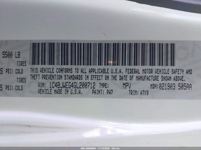 2016 JEEP WRANGLER UNLIMITED 1C4BJWEG4GL200712 Photo 8