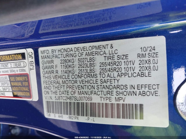 2025 ACURA RDX 5J8TC2H87SL007069 Photo 8