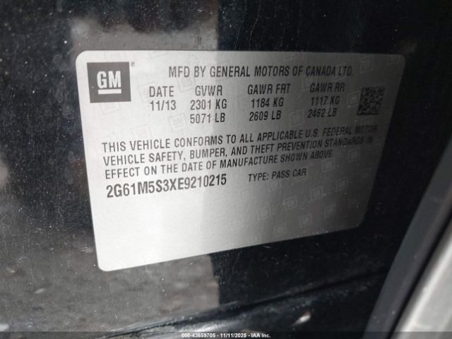 2014 CADILLAC XTS 2G61M5S3XE9210215 Photo 8