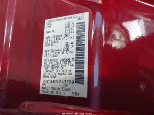 2023 NISSAN ROGUE 5N1BT3BBXPC743799 Photo 8