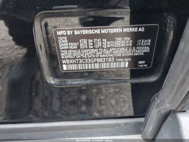 2016 BMW X1 WBXHT3C33GP883193 Photo 8