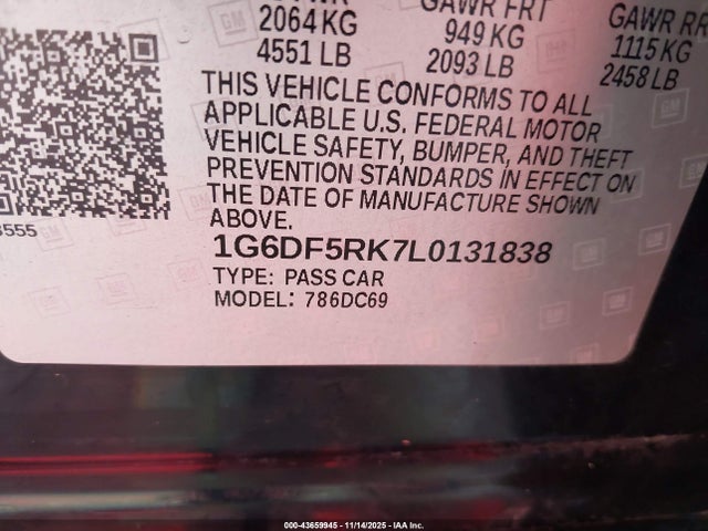 2020 CADILLAC CT4 1G6DF5RK7L0131838 Photo 8