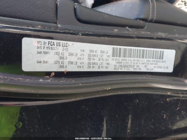 2016 JEEP GRAND CHEROKEE 1C4RJEBGXGC352197 Photo 8