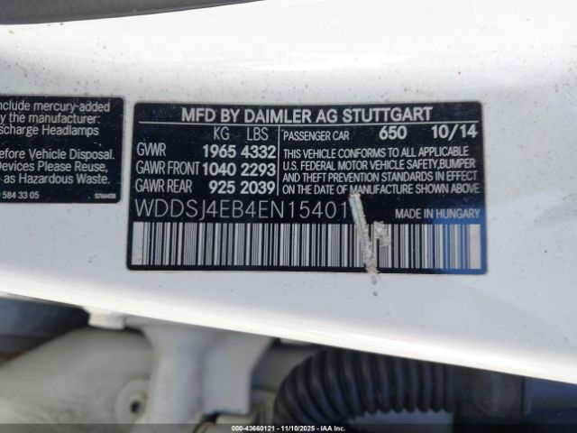 2014 MERCEDES-BENZ CLA 250 WDDSJ4EB4EN154010 Photo 8