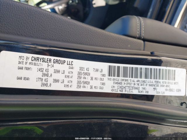 2014 DODGE DURANGO 1C4SDHET7EC970402 Photo 8