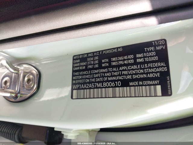 2021 PORSCHE MACAN WP1AA2A57MLB00610 Photo 8