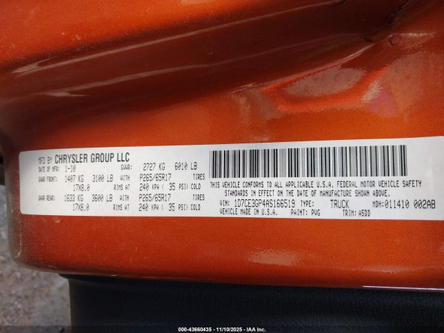 2010 DODGE DAKOTA 1D7CE3GP4AS166519 Photo 8