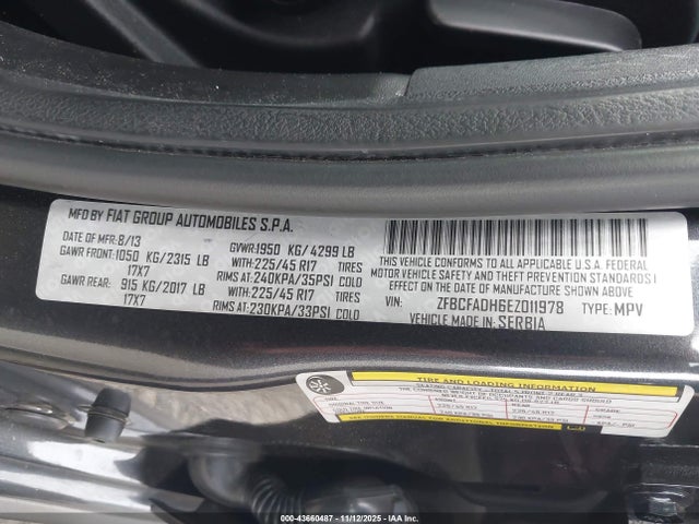 2014 FIAT 500L ZFBCFADH6EZ011978 Photo 8