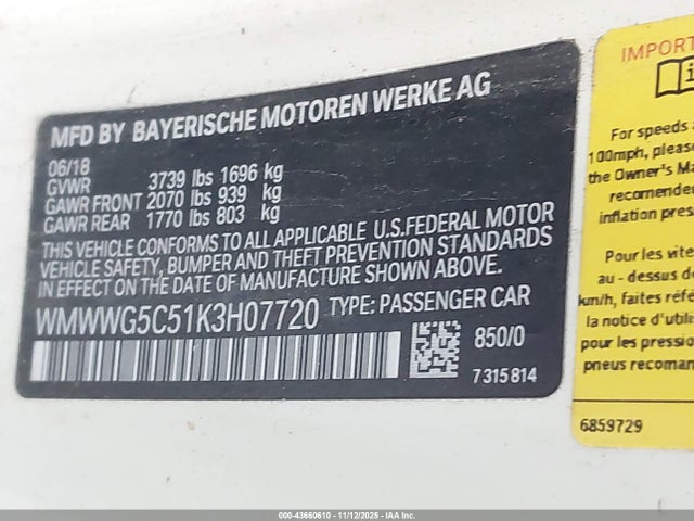 2019 MINI CONVERTIBLE WMWWG5C51K3H07720 Photo 8