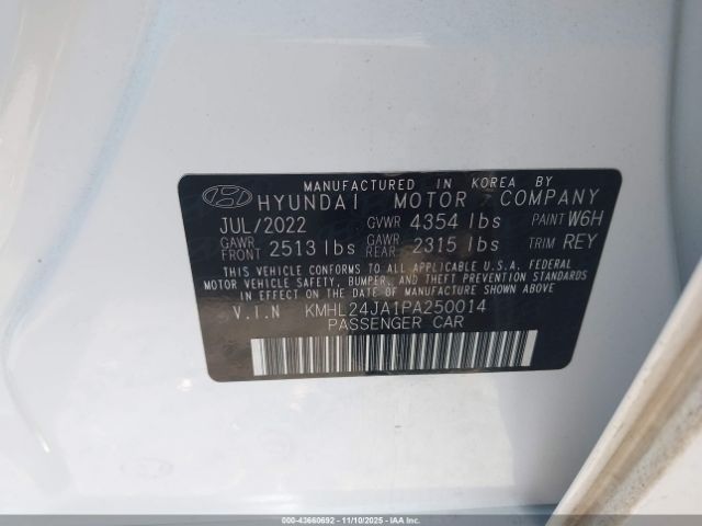 2023 HYUNDAI SONATA KMHL24JA1PA250014 Photo 8