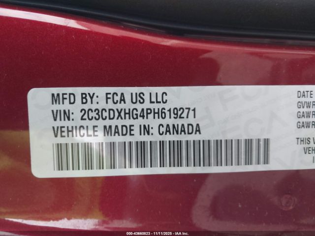 2023 DODGE CHARGER 2C3CDXHG4PH619271 Photo 8