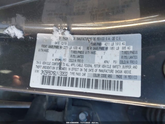 Продажа на аукционе авто 2020 Mazda Mazda3 Select Package, vin: 3MZBPBCM9LM130632, номер лота: 43660890