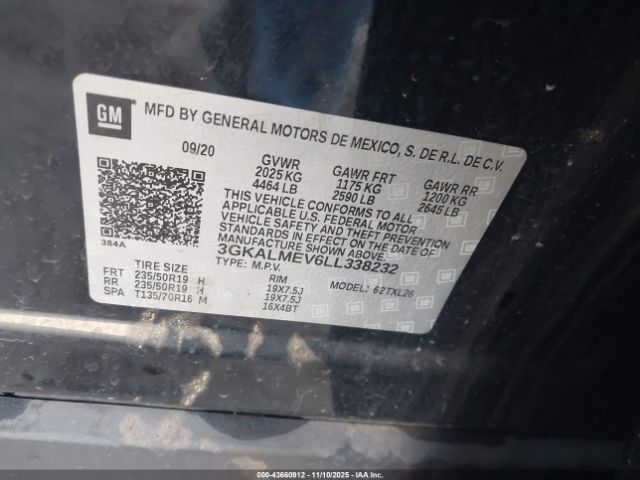 2020 GMC TERRAIN 3GKALMEV6LL338232 Photo 8