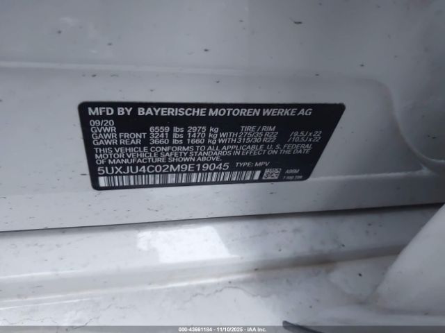 2021 BMW X5 5UXJU4C02M9E19045 Photo 8