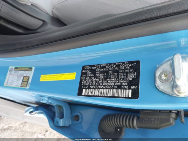 2022 HYUNDAI KONA KM8K32AB5NU766510 Photo 8