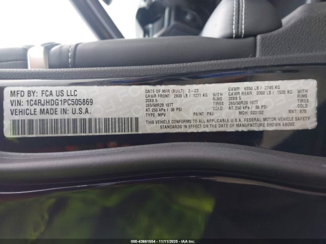 2023 JEEP GRAND CHEROKEE 1C4RJHDG1PC505869 Photo 8