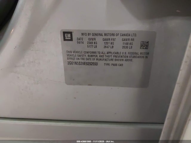 2014 CADILLAC XTS 2G61N5S39E9292693 Photo 8