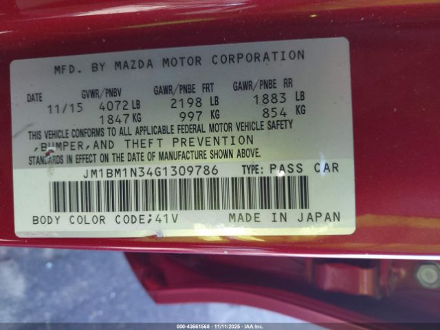 2016 MAZDA MAZDA3 JM1BM1N34G1309786 Photo 8