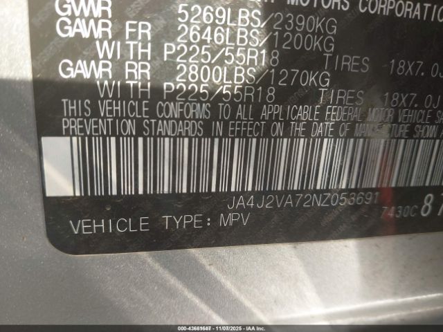 2022 MITSUBISHI OUTLANDER PHEV JA4J2VA72NZ053691 Photo 8