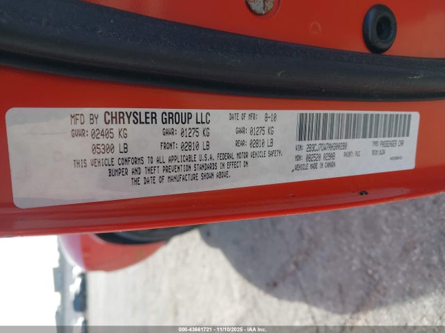 2010 DODGE CHALLENGER 2B3CJ7DW7AH300280 Photo 8