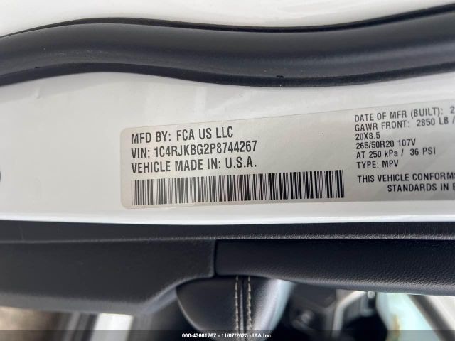 2023 JEEP GRAND CHEROKEE L 1C4RJKBG2P8744267 Photo 8